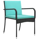 vidaXL Ensemble de jardin avec coussin acier