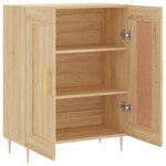 vidaXL Buffet chêne sonoma 69 5x34x90 cm bois d'ingénierie
