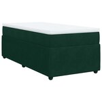 vidaXL Sommier à lattes de lit avec matelas Vert foncé 100x200 cm