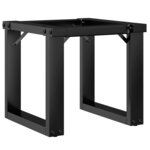 vidaXL Pieds de table basse cadre en O 40x40x33 cm fonte