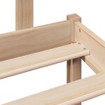 vidaXL Lit bibliothèque sans matelas 180x200 cm bois massif de pin