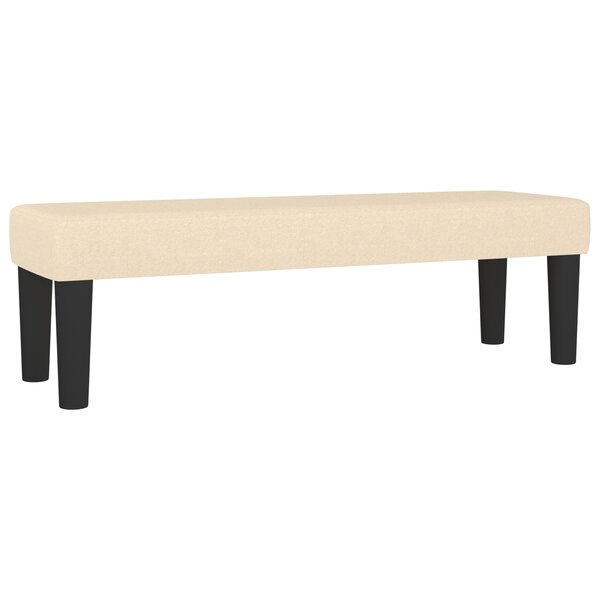 vidaXL Banc Crème 100x30x30 cm Tissu