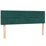 vidaXL Sommier à lattes de lit et matelas vert foncé 160x220cm velours