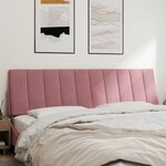 vidaXL Coussin de tête de lit Hanko rose 180 cm velours