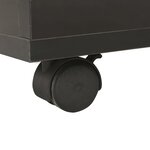 vidaXL Table basse Noir brillant 60x60x35 cm Bois d'ingénierie