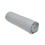 Drap housse - 160 x 200+23 cm uni - Acier