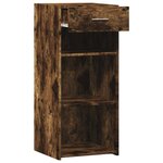 vidaXL Buffet chêne fumé 40x42 5x93 cm bois d'ingénierie