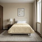 vidaXL Duvet d'hiver 135 x 220 cm Hiver Crème Respirant