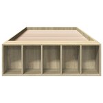 vidaXL Cadre de lit sans matelas chêne sonoma 90x190 cm