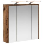 vidaXL Armoire Miroir de Salle de Bain Bois ancien 63 5 x 16 x 62 5 cm