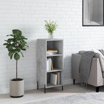 vidaXL Buffet gris béton 34 5x32 5x90 cm bois d'ingénierie
