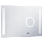 vidaXL Miroir mural à LED de salle de bain et capteur tactile 100x60cm
