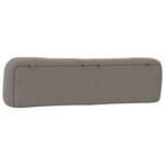 vidaXL Coussin de tête de lit taupe 200 cm tissu
