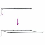 vidaXL Auvent Rétractable Multicolore 600 × 350 cm tissu