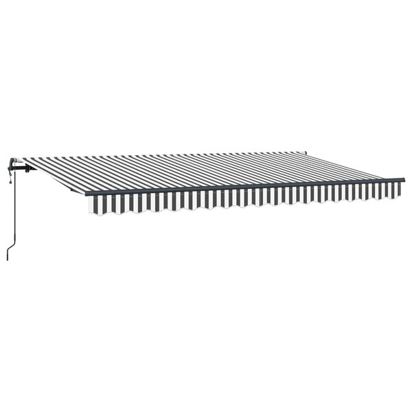 vidaXL Auvent Rétractable Anthracite 400 x 200 cm tissu