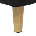 vidaXL Pouf de rangement avec coussin Noir 40 x 40 x 45 cm Velours