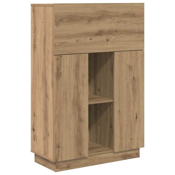 vidaXL Bureau chêne artisanal 71 5 x 31 5 x 106 5 cm Bois d'ingénierie