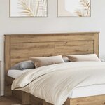 vidaXL Tête de lit Chêne artisanal 200 cm Bois d'ingénierie