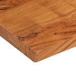 vidaXL Dessus de table 110x70x3 8cm rectangulaire bois massif d'acacia