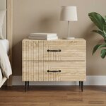 vidaXL Cabinet de chevet avec tiroir Chêne Sonoma 62 x 34 5 x 47 5 cm