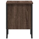 vidaXL Tables de chevet 2Pièces chêne marron 40x30x40cm bois d'ingénierie