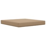 vidaXL Coussin de canapé d'extérieur 2 Pièces Taupe Polyester