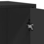 vidaXL Buffet noir 62x35x76 cm bois d'ingénierie