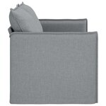 vidaXL Canapé Gris clair 156 x 82 x 85 cm tissu