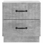 vidaXL Cabinet de chevet avec tiroir Gris béton 43 x 34 5 x 44 5 cm