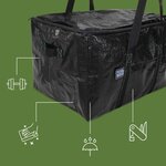 Pack and Move - Lot 10 Sacs Rangement - 55 x 35 x 30 cm - Poignées solides - Déménagement et Transport - Ultra Résistant - Réutilisable - 55L