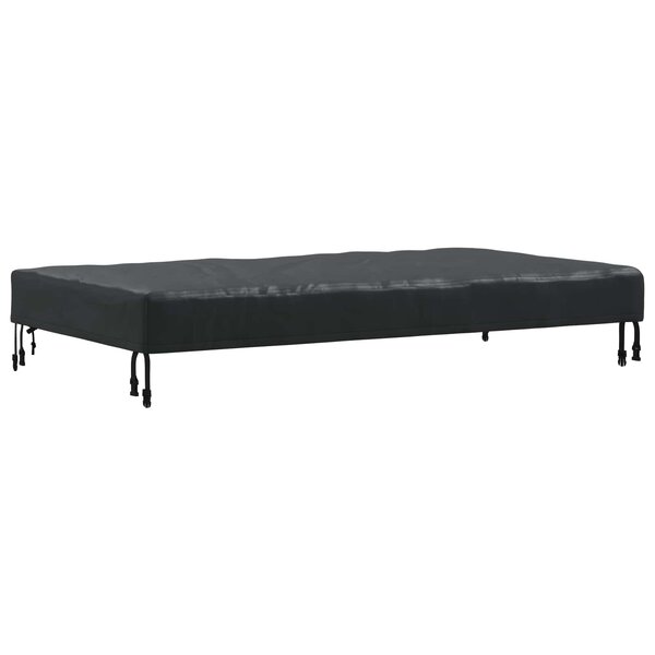 vidaXL Housse de Table 152 x 92 x 15 cm tissu Rectangulaire Noir
