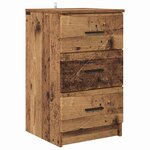 vidaXL Cabinet de chevet Bois ancien 38 x 38 x 66 cm Bois d'ingénierie