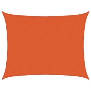 vidaXL Voile d'ombrage 160 g/m² rectangulaire orange 6x7 m PEHD