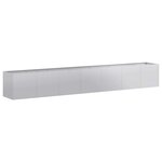 vidaXL Jardinière 280x40x40 cm acier galvanisé