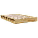 vidaXL Cadre de lit sans matelas 120x200 cm bois massif de chêne