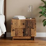vidaXL Cabinet de chevet Bois ancien 62 x 34 5 x 47 5 cm