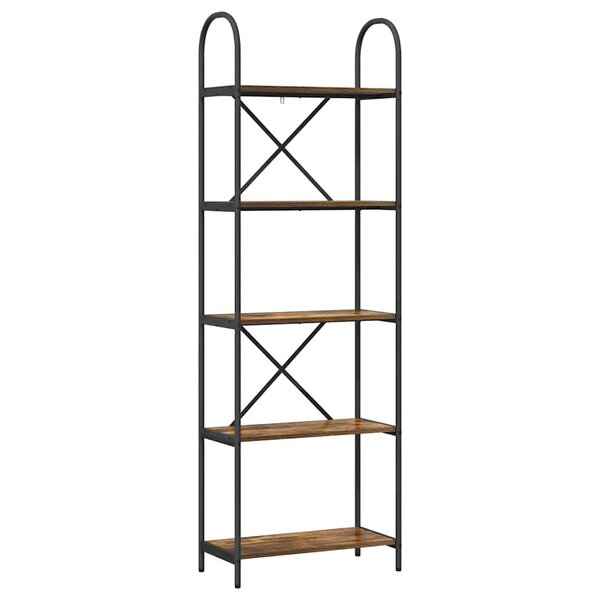 vidaXL Étagère Chêne fumé 60 x 30 x 183 cm Bois d'ingénierie