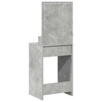 vidaXL Coiffeuse Gris béton 50 x 41 x 135 cm Bois d'ingénierie