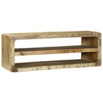 vidaXL Meuble TV Marron 100 x 32 x 36 cm Bois de manguier massif