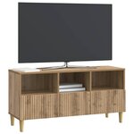 vidaXL Meuble TV 102 x 34 5 x 50 cm Chêne artisanal Bois d'ingénierie