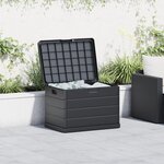 vidaXL Boîte de jardin - Anthracite  77 5 x 54 5 x 53 cm  Plastique  170 L
