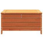 vidaXL Repose-pied de jardin avec coussin bois massif de pin