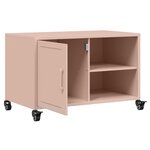 vidaXL Meuble TV rose 68x39x43 5 cm acier