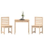vidaXL Ensemble de bistrot de jardin 3 Pièces bois de pin massif
