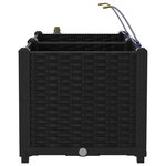 vidaXL Cache-pot de jardin 2 Pièces Noir Acier