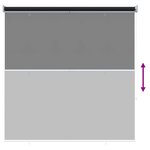 vidaXL Store enrouleur Protection UV Anthracite 120 x 230 cm Polyester
