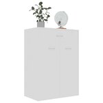 vidaXL Armoire à chaussures Blanc 60x35x84 cm Bois d'ingénierie