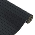 vidaXL Tapis rectangulaire noir 100x200 cm bambou