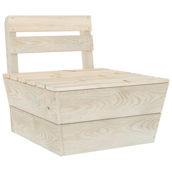 vidaXL Canapé central sectionnel palette Bois d'épicéa imprégné