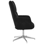 vidaXL Chaise de relaxation Noir Velours